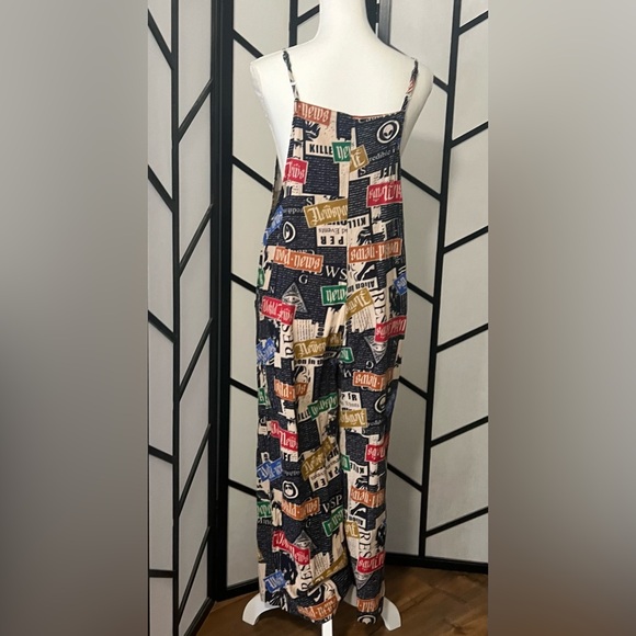 EUC - Never Worn- TEMU Print Overall Jumpsuit, Vintage Loose Jumpsuit - … - Picture 7 of 16